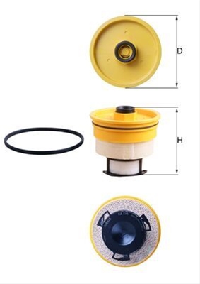 Filtre combustibil - Filtru combustibil MAHLE KX716D