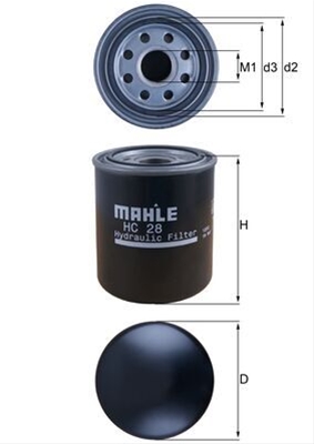 Filtru hidraulic MAHLE HC28 [1]