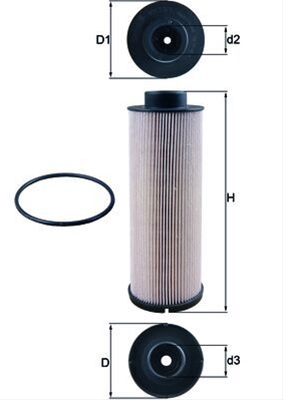 Piese auto - Filtru combustibil MAHLE KX73/1D