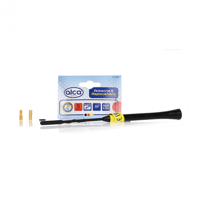 Antena Auto Exterior Neagra 23Cm Cu 2 Adaptoare (5-6Mm) [5]