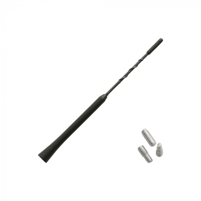 Antena Auto Exterior Neagra 24Cm Cu 2 Adaptoare (5-6Mm) [1]