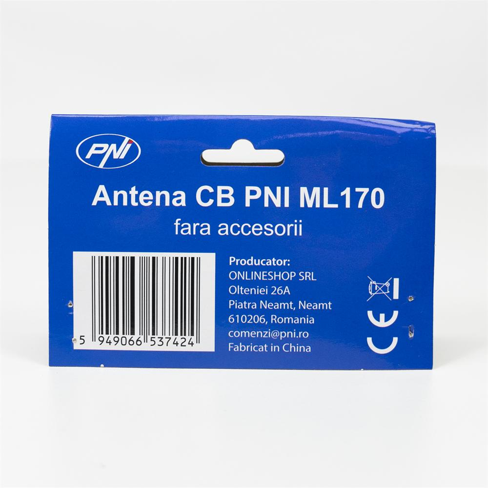 ANTENA CB PNI ML170 LUNGIME 168 CM, 26-30 MHZ, 1000W, FARA CABLU [8]
