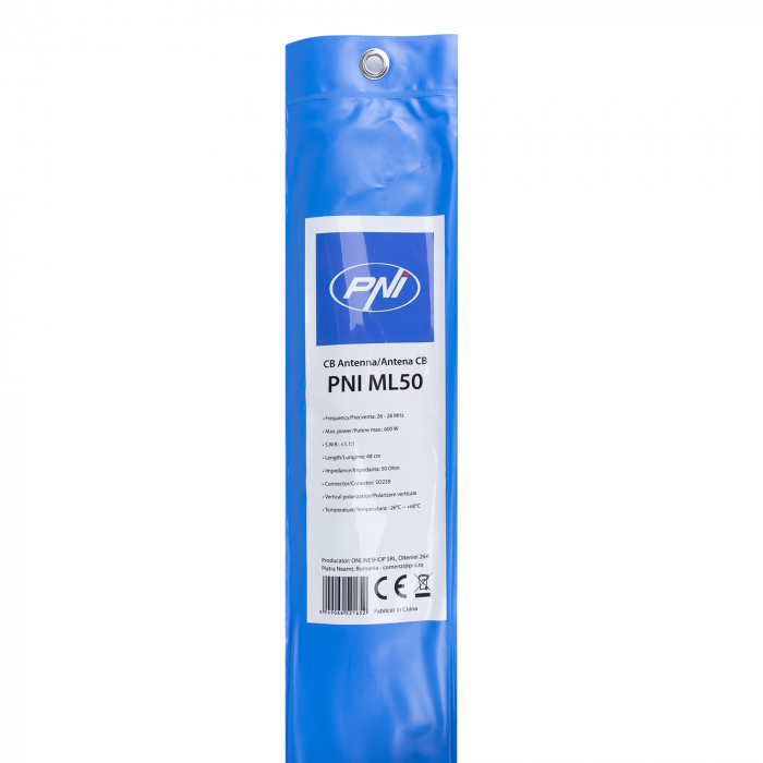 Antena Cb Pni Ml50, Lungime 48Cm, Cu Cablu Rg58, Fara Mufa Pl259 [8]