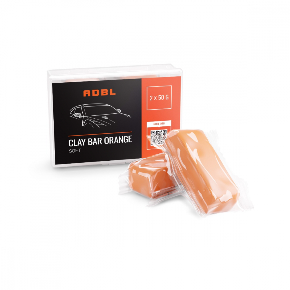 Argila decontaminare blanda ADBL Clay Bar Orange, 100g 2 bucati [2]