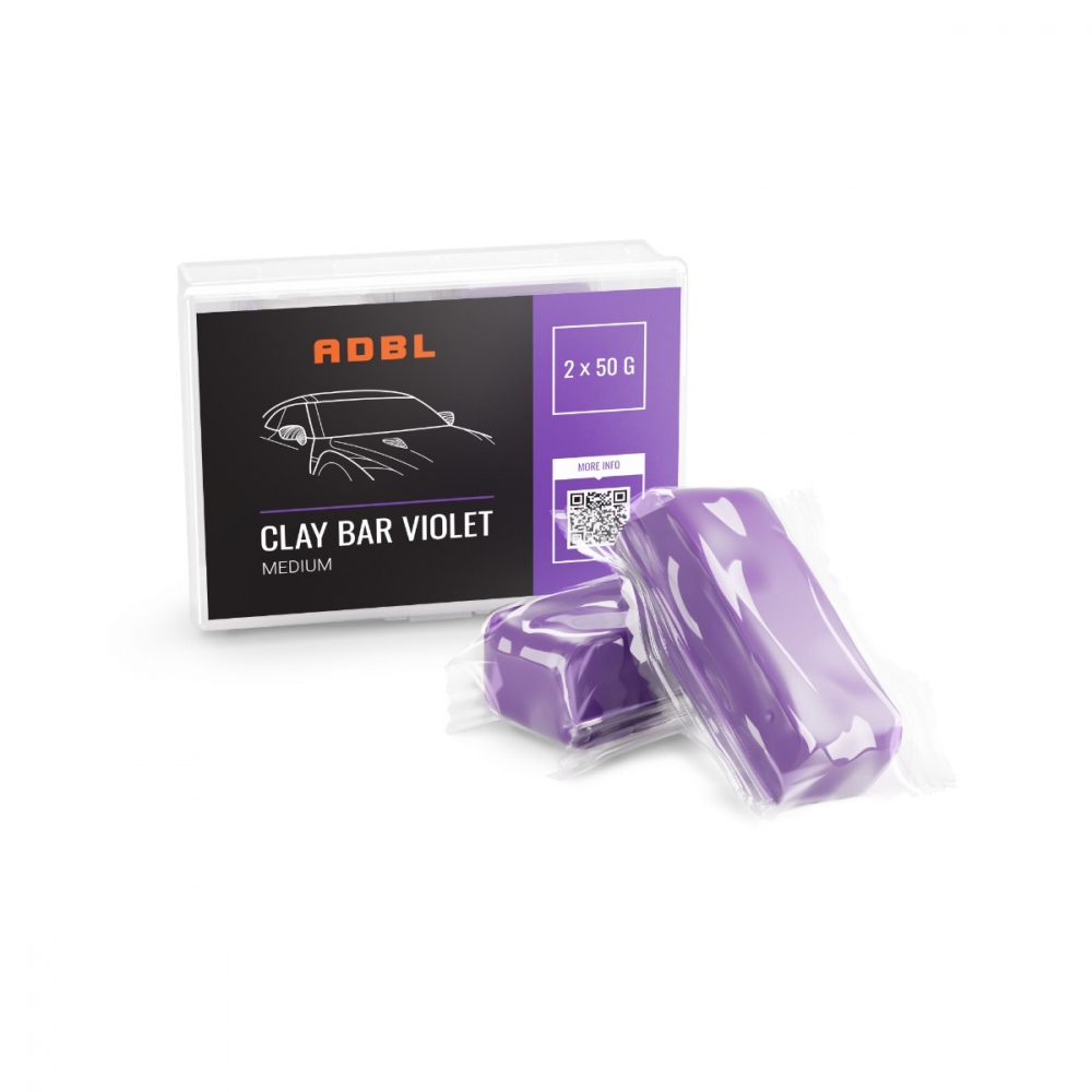 Argila decontaminare medie ADBL Clay Bar Violet, 100g 2 bucati [2]