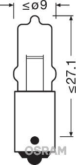 Bec 12V H10W Original Set 10 Buc Osram [2]