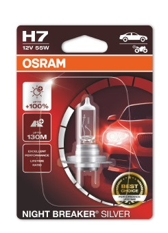 Bec 12V H7 55 W Night Breaker Silver +100% Blister 1 Buc Osram [2]