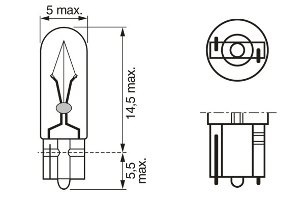 Bec 12V Pbt5 1.2W Pure Light Set 10 Buc Bosch [9]