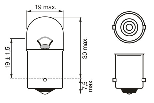 Bec 12V R5W 5W Eco Set 10 Buc Bosch [4]