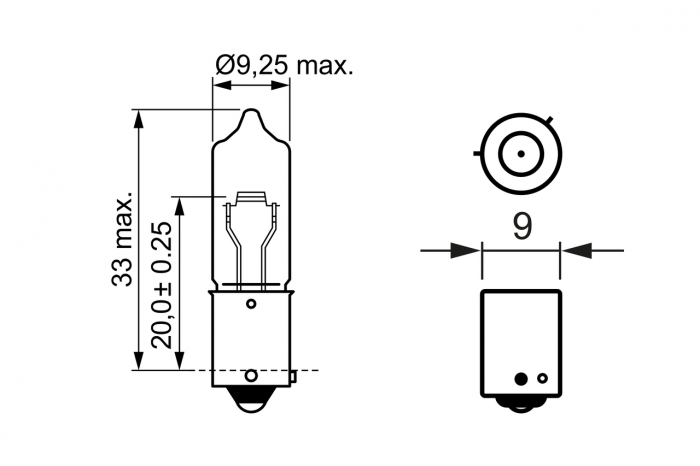 Bec 24V H21W 21W Trucklight Set 10 Buc Bosch [4]