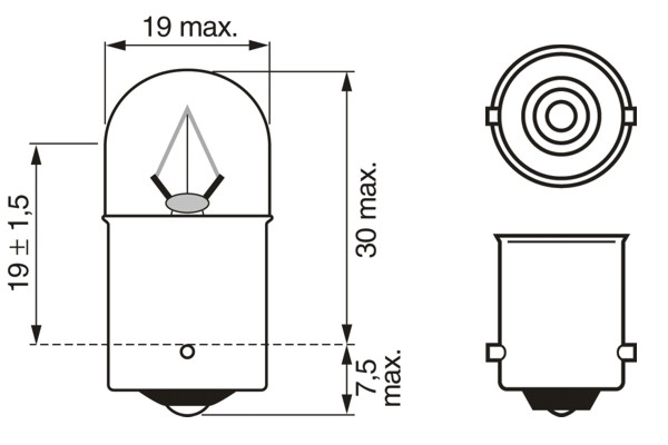 Bec 24V R5W 5W Eco Truck Set 10 Buc Bosch [7]