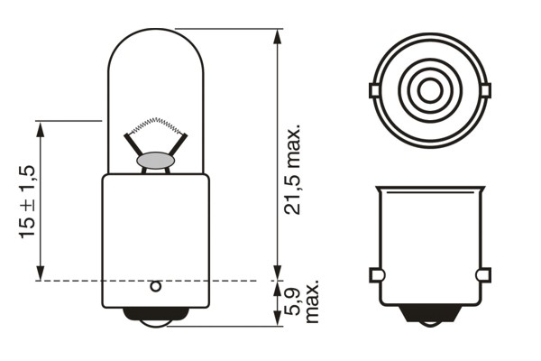 Bec 24V T4W 4W Eco Truck Set 10 Buc Bosch [5]