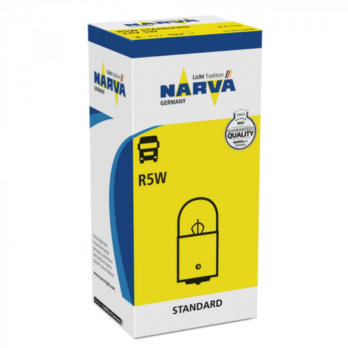 Bec Auxiliar 24V R5W Set 10 Buc Heavy Duty Narva [2]