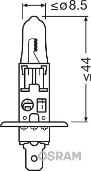 Bec Camion 24V H1 70 W Original Blister 1 Osram [3]