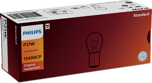 Bec Camion 24V P21W Ba15S Set 10 Buc Philips [3]