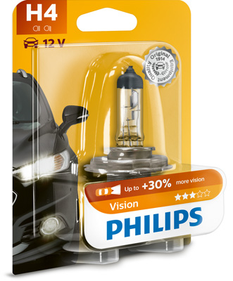 Bec Far H4 P43T 60/55W 12V Vision (Blister) Philips [2]
