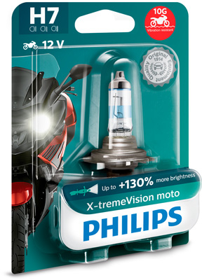 Bec Moto H7 X-Treme Vision 12V 55W (Blister) Philips [2]