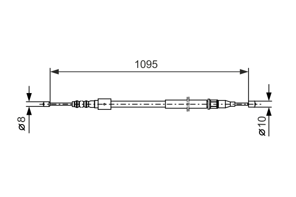 Cablu frana mana BOSCH 1987477660 [1]