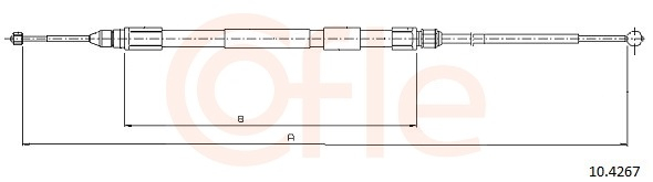 Cablu frana mana COFLE 10.4267 [2]