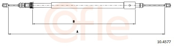 Cablu frana mana COFLE 10.4577 [2]