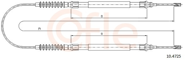 Cablu frana mana COFLE 10.4725 [1]