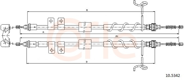 Cablu frana mana COFLE 10.5342 [1]