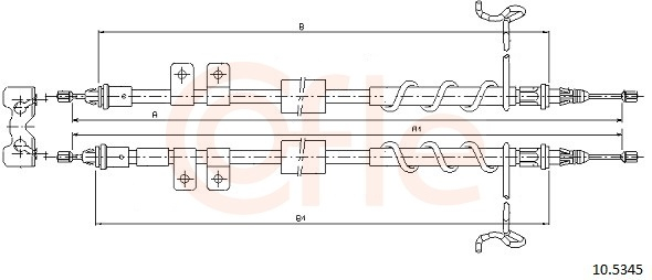 Cablu frana mana COFLE 10.5345 [2]