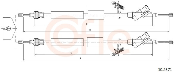 Cablu frana mana COFLE 10.5371 [1]