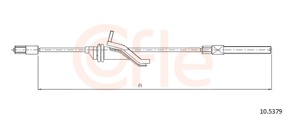 Cablu frana mana COFLE 10.5379 [1]