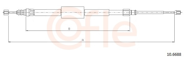 Cablu frana mana COFLE 10.6688 [1]