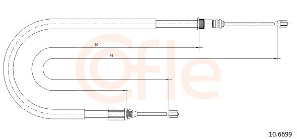 Cablu frana mana COFLE 10.6699 [1]