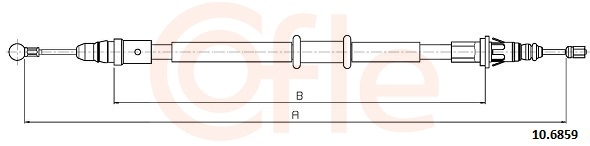 Cablu frana mana COFLE 10.6859 [2]