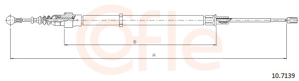 Cablu frana mana COFLE 10.7139 [2]