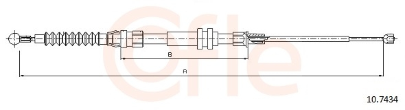 Cablu frana mana COFLE 10.7434 [2]