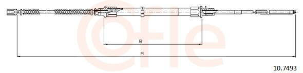 Cablu frana mana COFLE 10.7493 [2]
