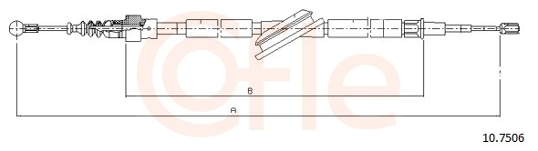 Cablu frana mana COFLE 10.7506 [2]