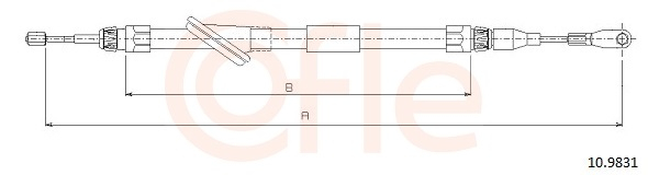 Cablu frana mana COFLE 10.9831 [2]