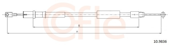 Cablu frana mana COFLE 10.9836 [2]