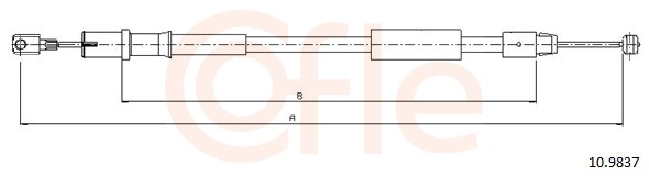 Cablu frana mana COFLE 10.9837 [2]