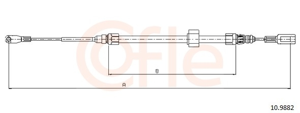 Cablu frana mana COFLE 10.9882 [1]