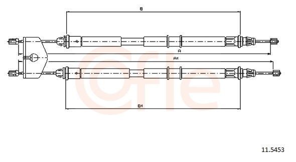 Cablu frana mana COFLE 11.5453 [2]
