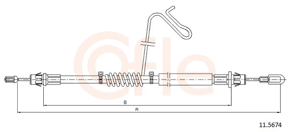 Cablu frana mana COFLE 11.5674 [1]