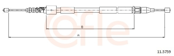 Cablu frana mana COFLE 11.5759 [2]