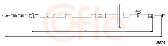 Cablu frana mana COFLE 11.5824 [2]