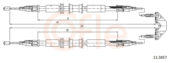 Cablu frana mana COFLE 11.5857 [2]
