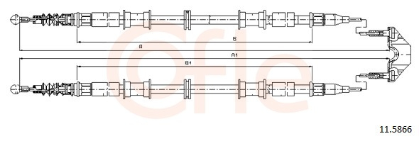 Cablu frana mana COFLE 11.5866 [2]