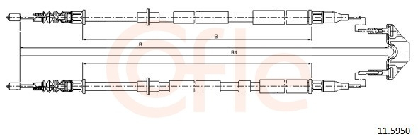 Cablu frana mana COFLE 11.595 [1]