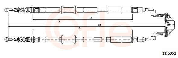 Cablu frana mana COFLE 11.5952 [1]