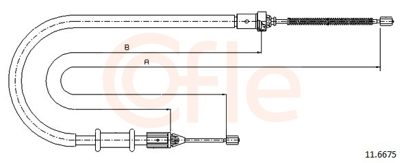 Cablu frana mana COFLE 11.6675 [2]