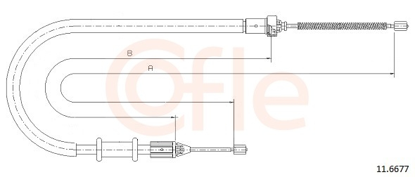 Cablu frana mana COFLE 11.6677 [2]
